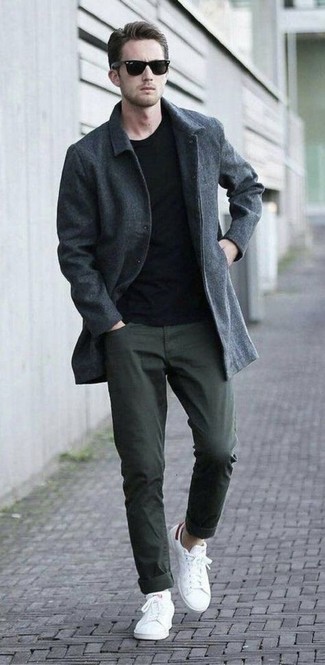 Comment porter un pantalon bleu canard quand il fait froid