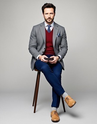 Un blazer à porter avec des chaussures brogues tabac