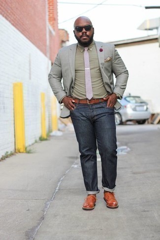 Un blazer à porter avec des chaussures brogues tabac