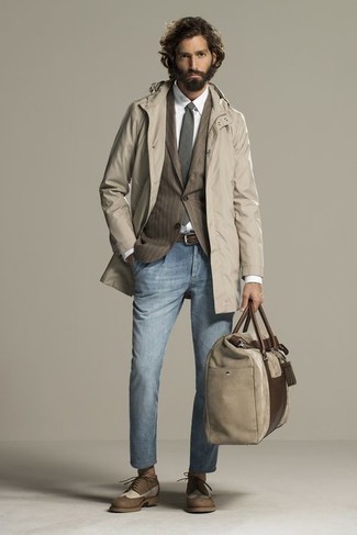 Un blazer à porter avec des chaussures brogues tabac