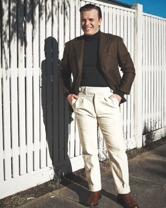 Un blazer à porter avec des chaussures brogues tabac