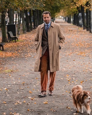 Un blazer à porter avec des chaussures brogues tabac