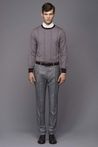 Une chemise de ville à porter avec des chaussures derby tabac au printemps