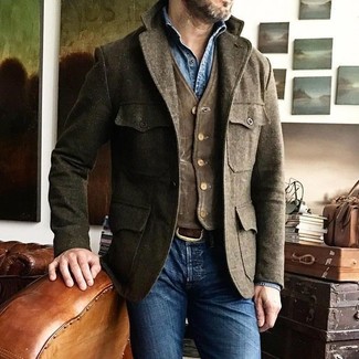 Comment porter une veste style militaire tabac