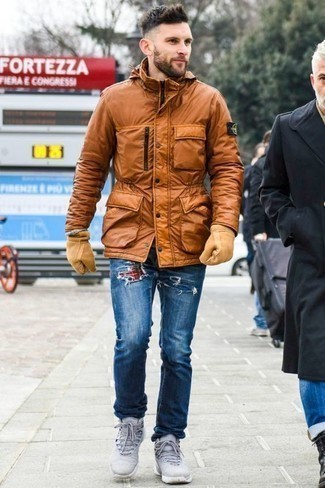 Comment porter une veste style militaire tabac