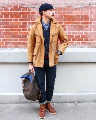 Comment porter une veste style militaire tabac