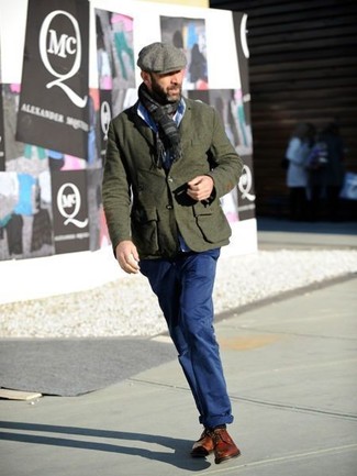Comment porter des chaussures derby en cuir tabac