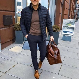 Comment porter des chaussures derby en cuir tabac
