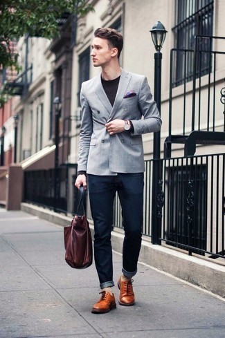 Comment porter des chaussures derby en cuir tabac