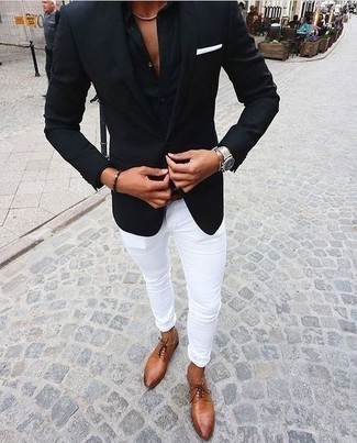 Comment porter des chaussures derby en cuir tabac