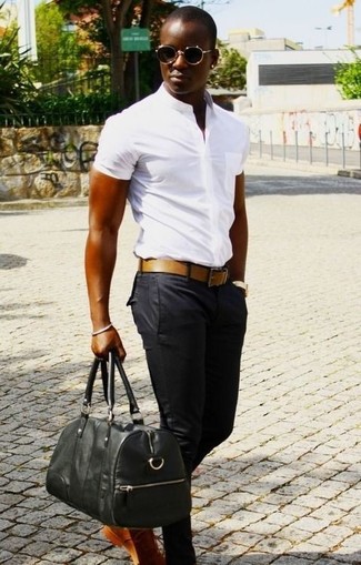 Comment porter des chaussures derby en cuir tabac