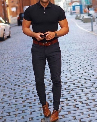 Comment porter des chaussures derby en cuir tabac