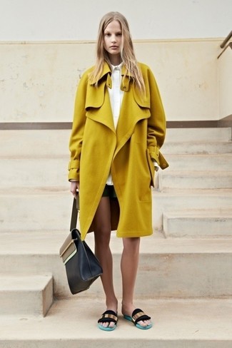 Trench moutarde Max Mara
