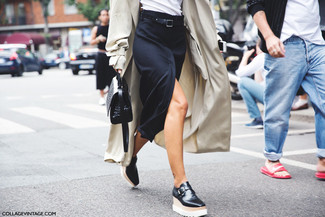 Jupe mi-longue noire Givenchy