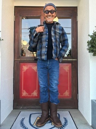 Comment porter un pull à col roulé avec un jean