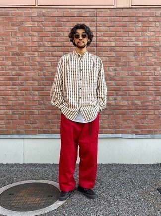 Pantalon chino rouge ONLY & SONS
