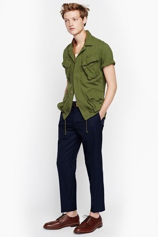 Chemise à manches courtes olive Dickies