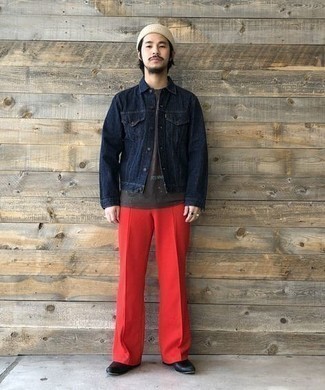 Pantalon chino rouge Hilfiger Denim