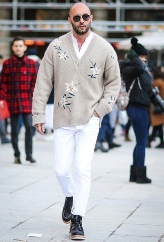 Chemise à manches courtes blanche Alexander McQueen