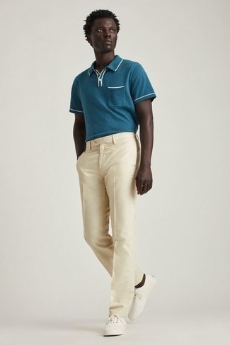 Polo bleu Calvin Klein Jeans