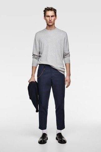 T-shirt à manche longue gris Calvin Klein Jeans