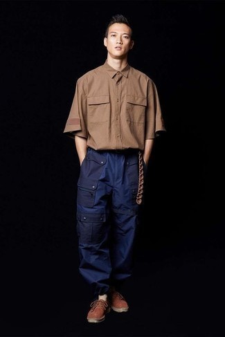 Pantalon cargo bleu marine Reese Cooper® 