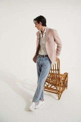 Chemise à manches longues à rayures verticales blanche Alexander McQueen