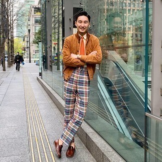 Pantalon chino écossais multicolore Reclaimed Vintage