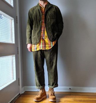 Chemise à manches courtes écossaise multicolore Ralph Lauren RRL