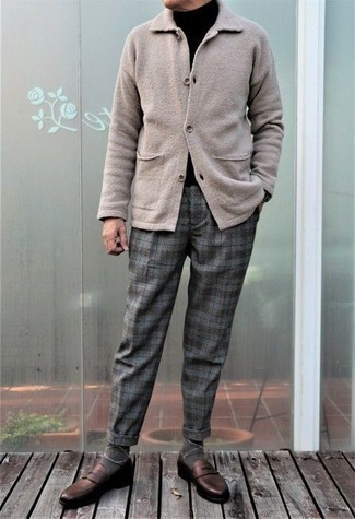 Pantalon écossais gris foncé Dolce & Gabbana