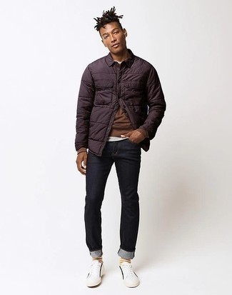Sweat-shirt marron Calvin Klein Jeans