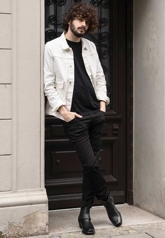 Veste-chemise blanche Karl Lagerfeld