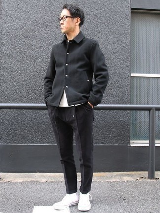Veste-chemise noire Kenzo