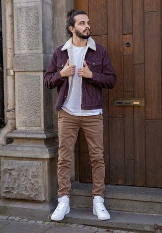 Veste en jean pourpre KAPITAL
