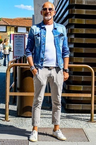 Veste en jean bleue AMI Alexandre Mattiussi