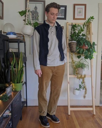 Pull à col polo gris FEAR OF GOD ESSENTIALS