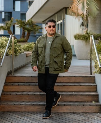 Veste style militaire olive Another Influence
