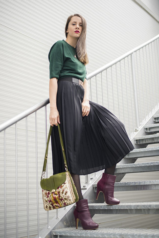 Comment porter des bottes violettes
