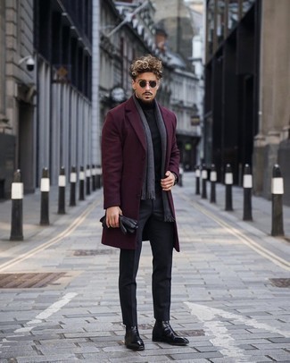 Comment porter un manteau violet