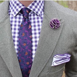 Comment porter une chemise en vichy violette quand il fait chaud