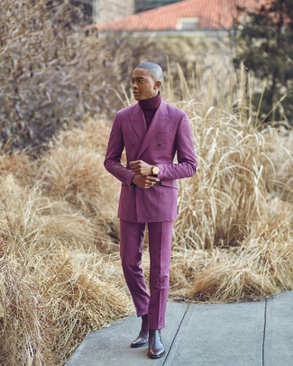 Comment porter une veste violette à 20 ans