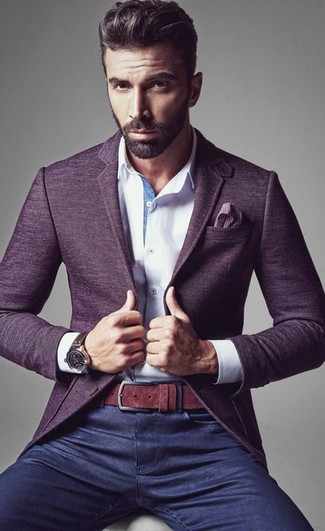 Comment porter une veste violette