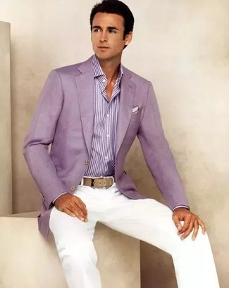 Comment porter une veste violette à 20 ans