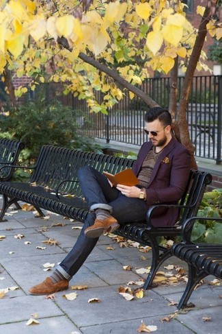 Comment porter une veste violette