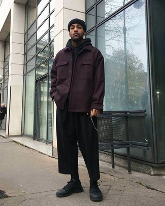 Comment porter une veste violette