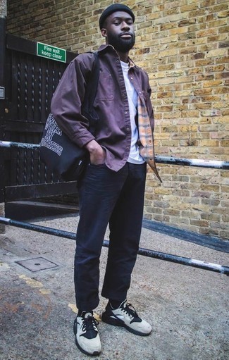 Comment porter une veste violette au printemps