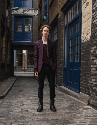Comment porter une veste violette à 20 ans