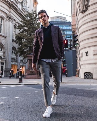 Comment porter une veste violette à 20 ans