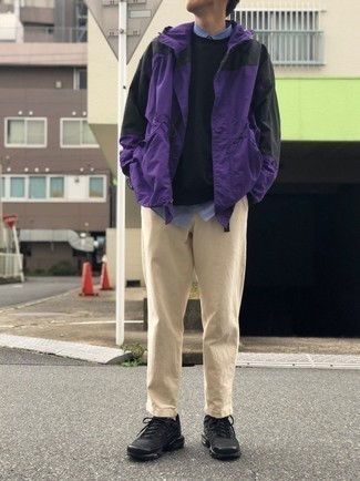 Comment porter une veste violette