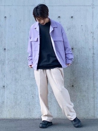 Comment porter une veste violette à 20 ans